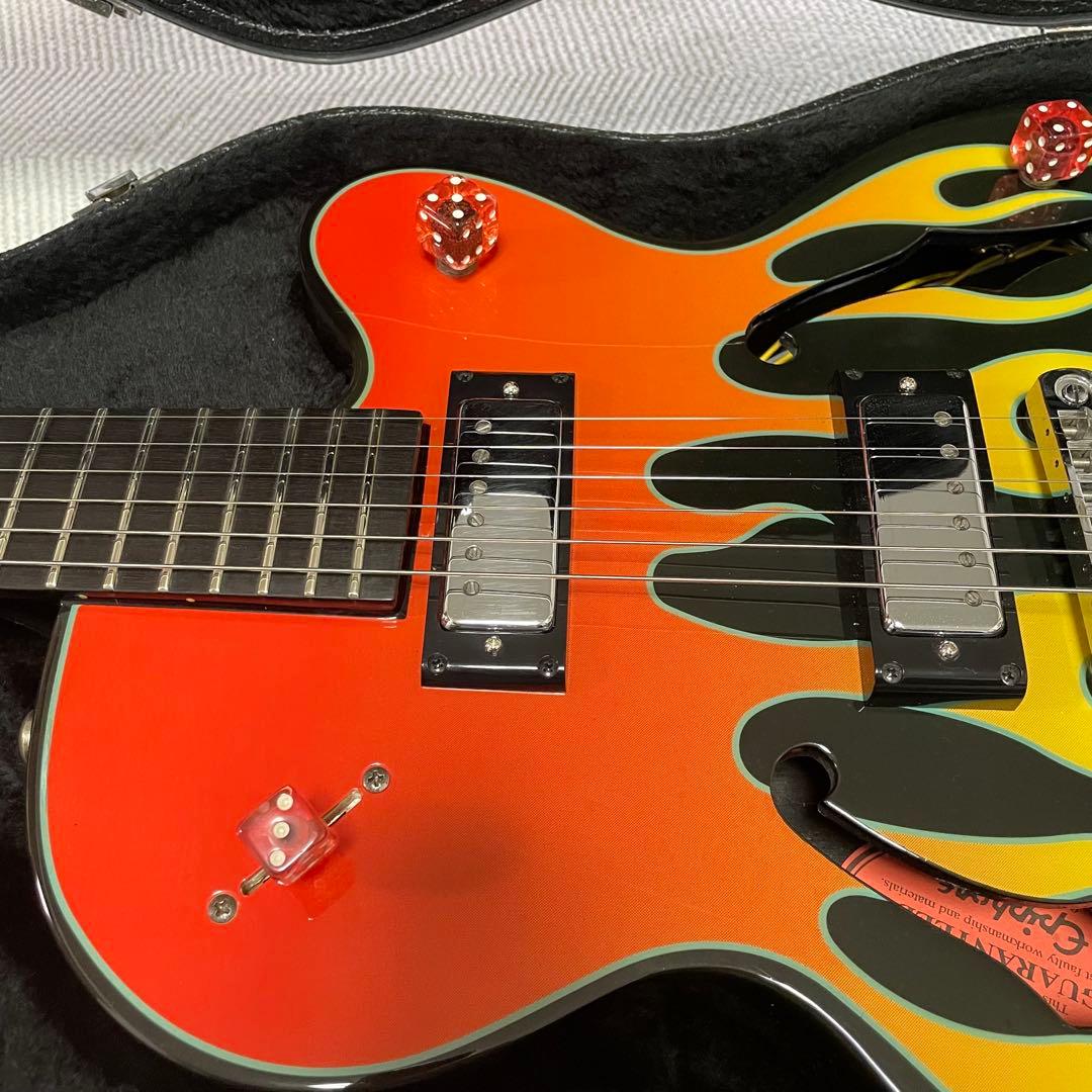 Epiphone FLAMEKAT エピフォン Ebony 指版 セミアコ