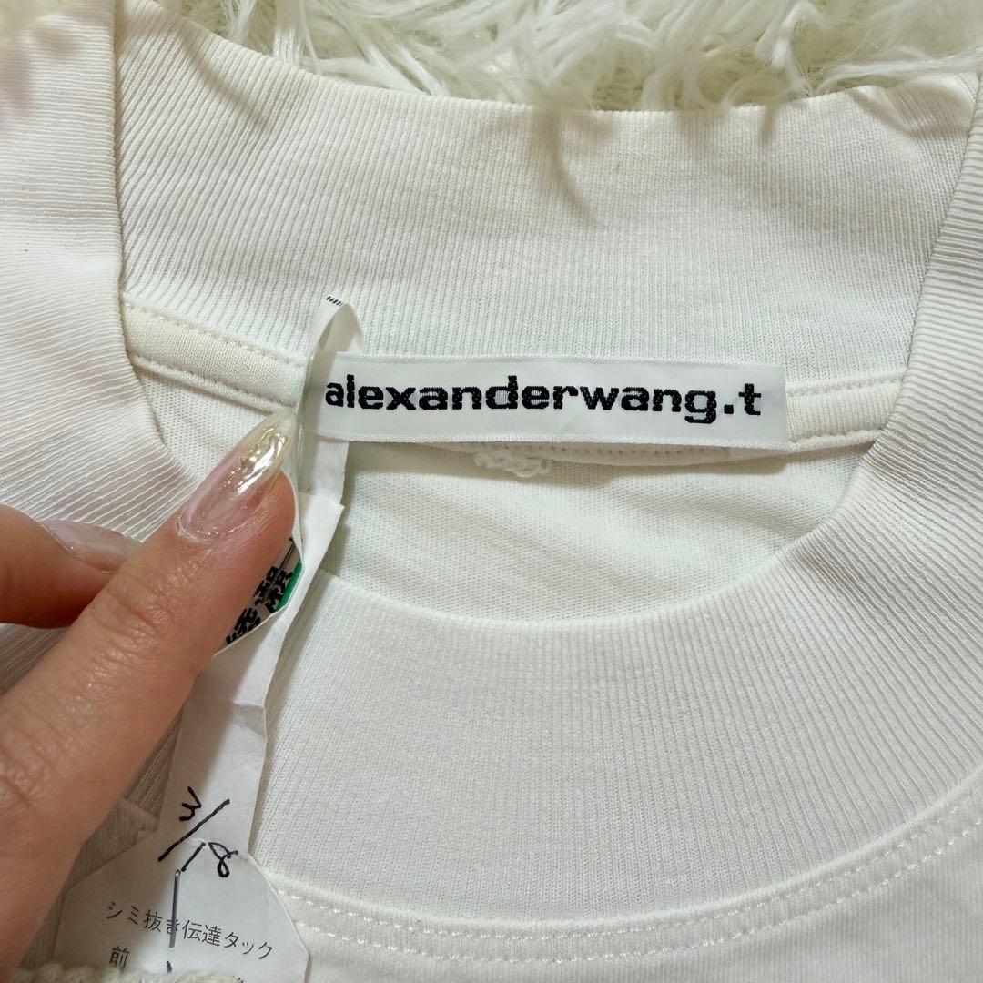 美品 alexanderwang アレキサンダー・ワン ショート丈Tシャツ