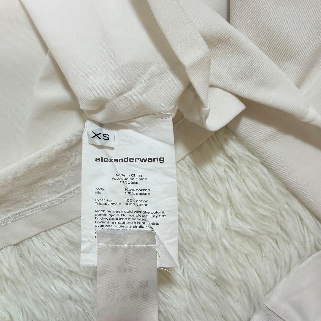 美品 alexanderwang アレキサンダー・ワン ショート丈Tシャツ