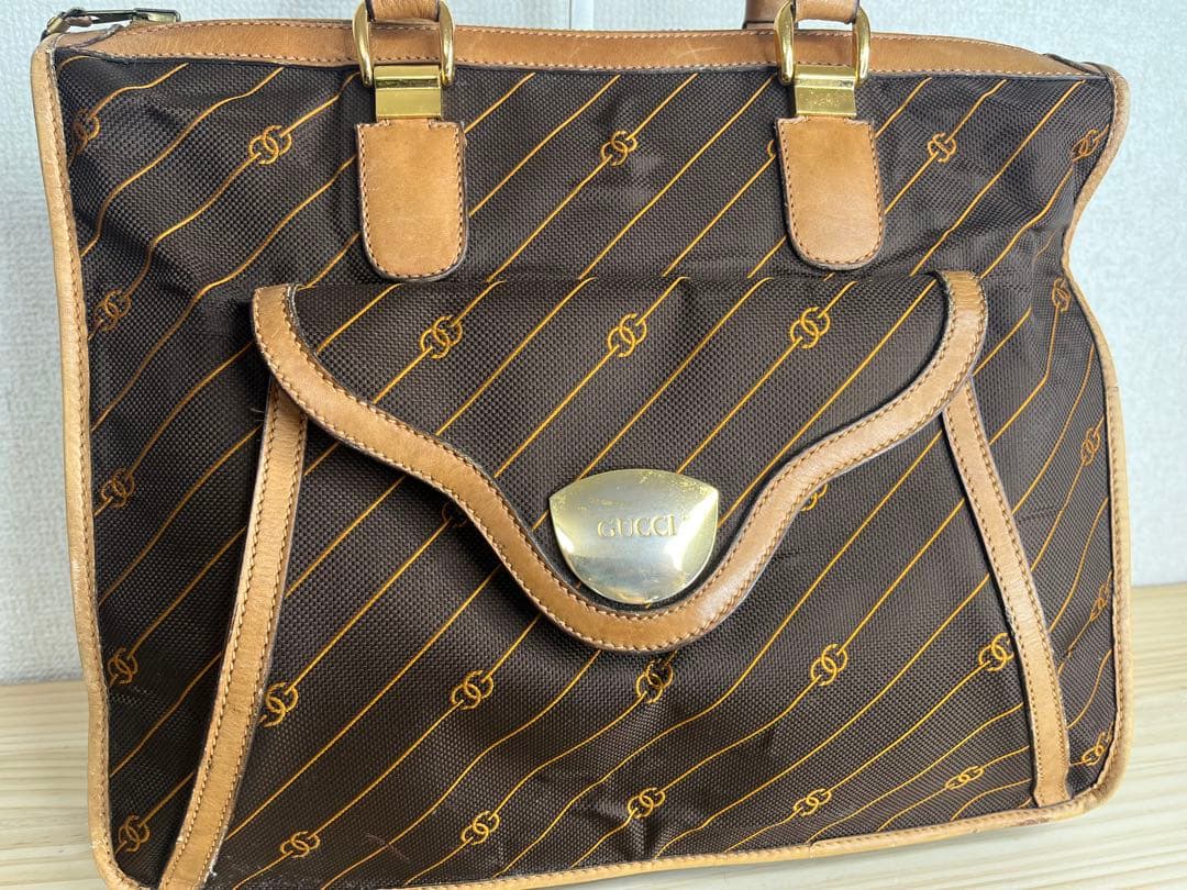 GUCCI オールドグッチ　ナイロン　ハンドバッグ　ミニボストン　vintage