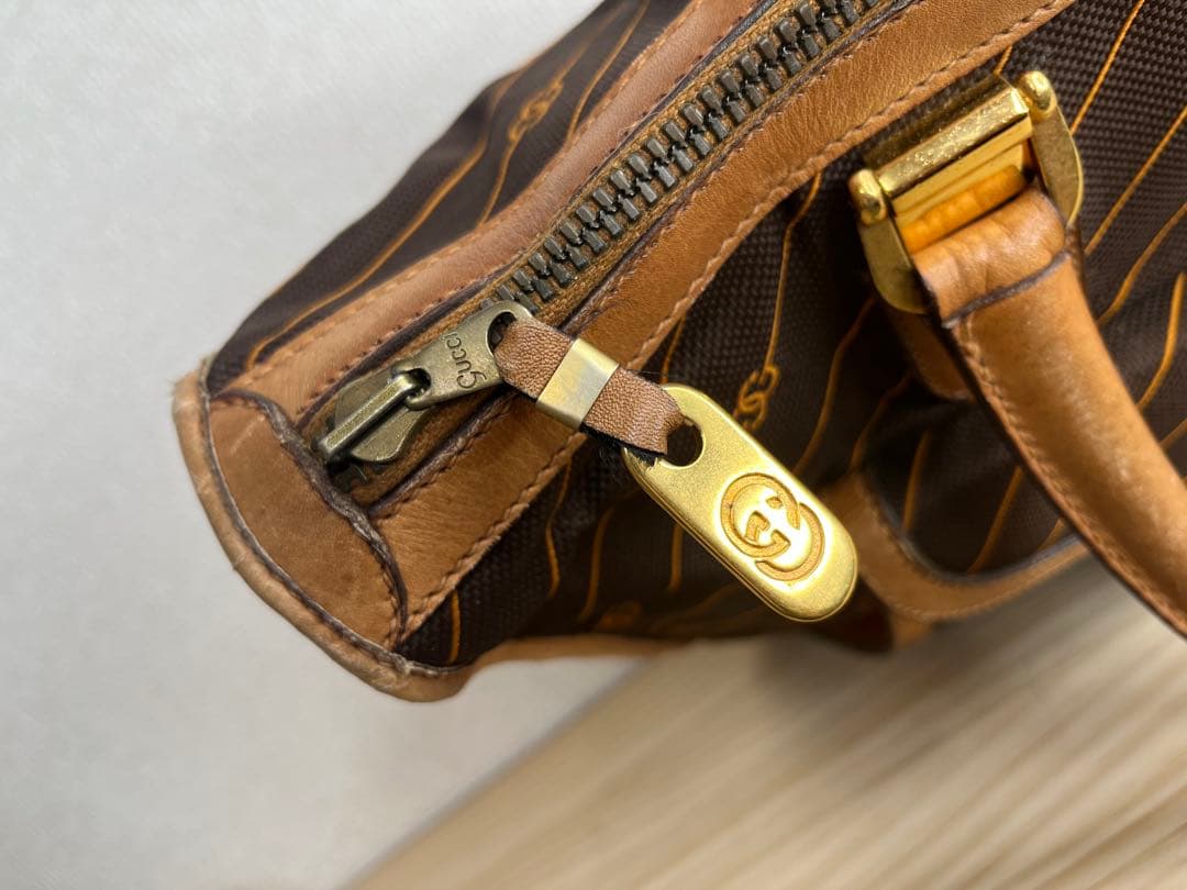 GUCCI オールドグッチ　ナイロン　ハンドバッグ　ミニボストン　vintage