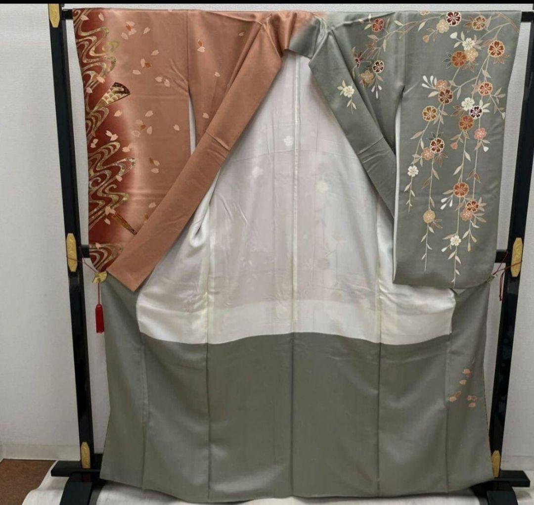 正絹小振袖　染め分け