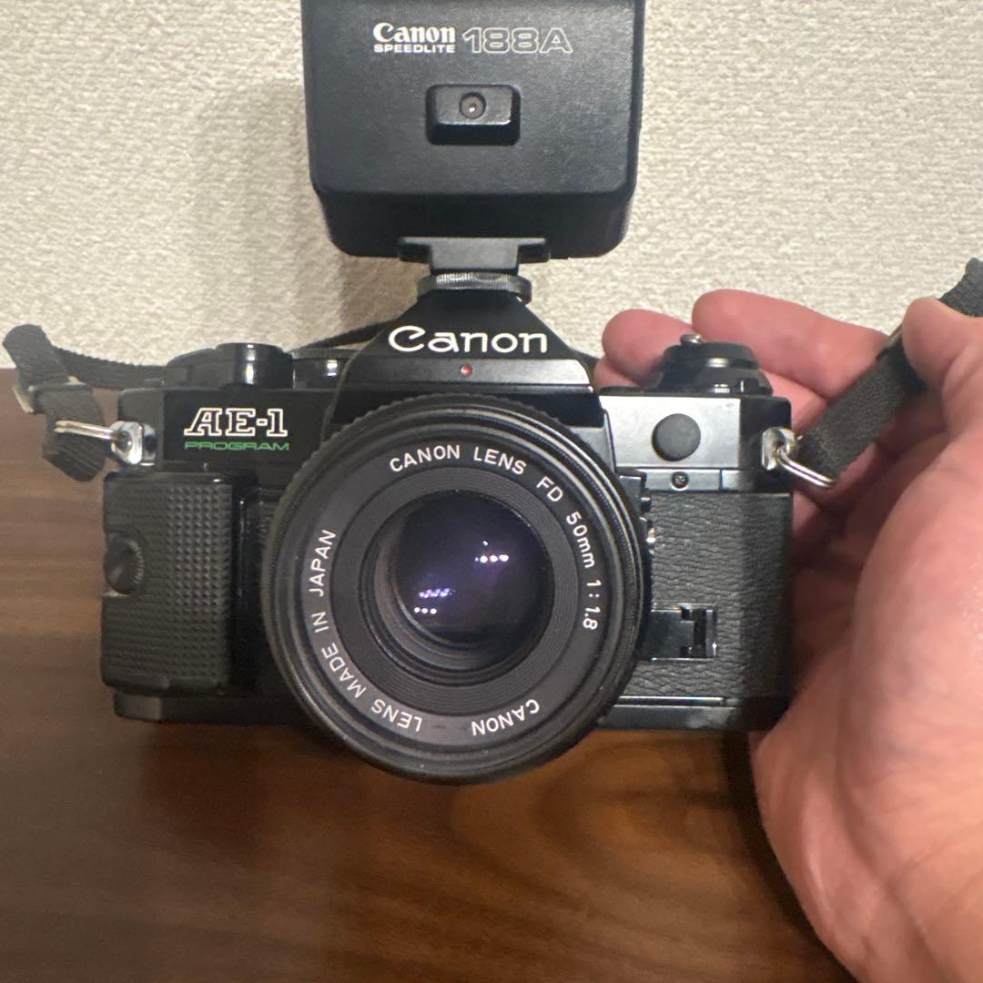Canon キャノン AE-1 PROGRAM フィルムカメラ　レンズセット‼️