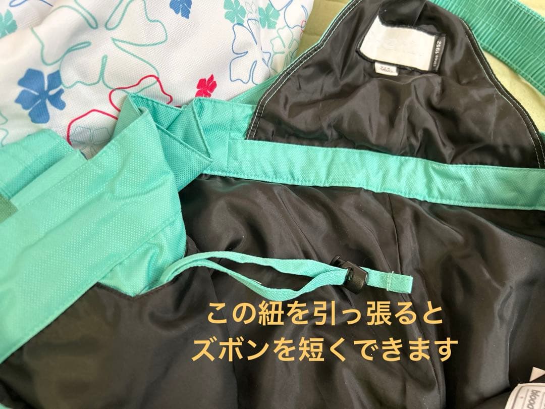 【美品】150スキー・スノボウェアセット　手袋付き　Phoenix 水色