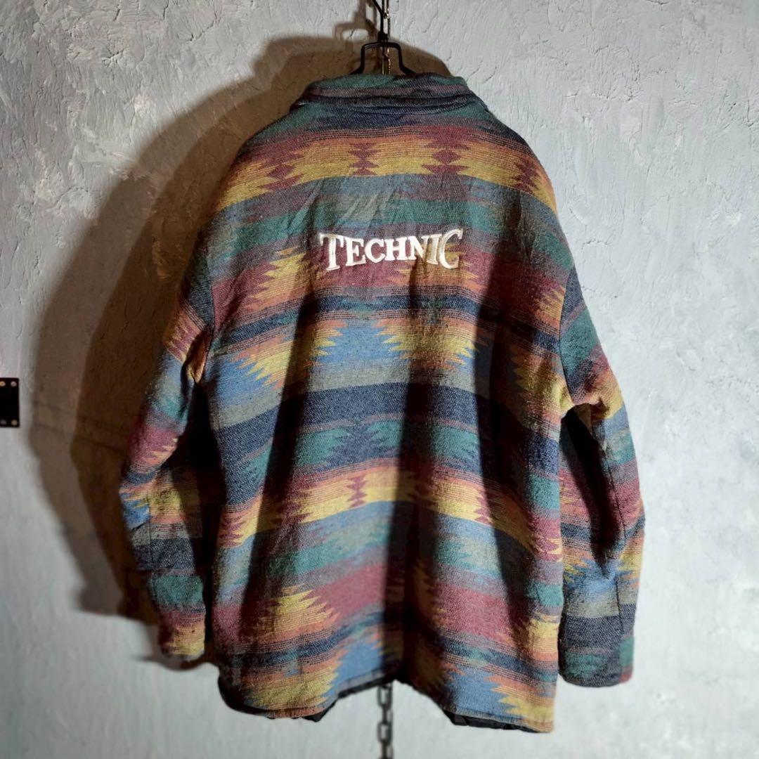 made in England ワークジャケット　カバーオール　チマヨ柄　古着.