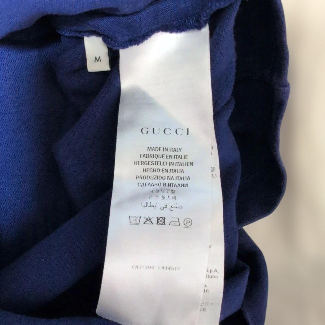 【 GUCCI 】 長袖 スター ボーダー ポロシャツ ラガーシャツ