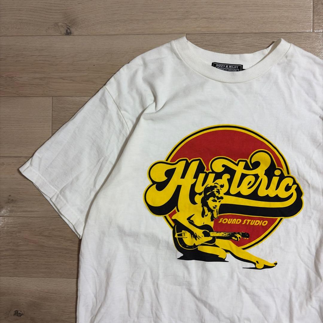 HYSTERIC GLAMOUR ヒステリックグラマー プリントTシャツ L 白