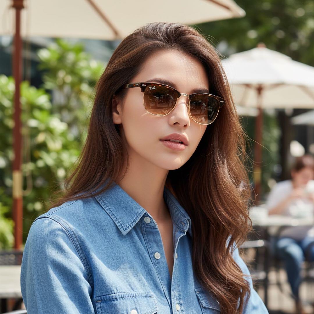Ray-Ban RB3716 クラブマスター メタル サングラス レイバン