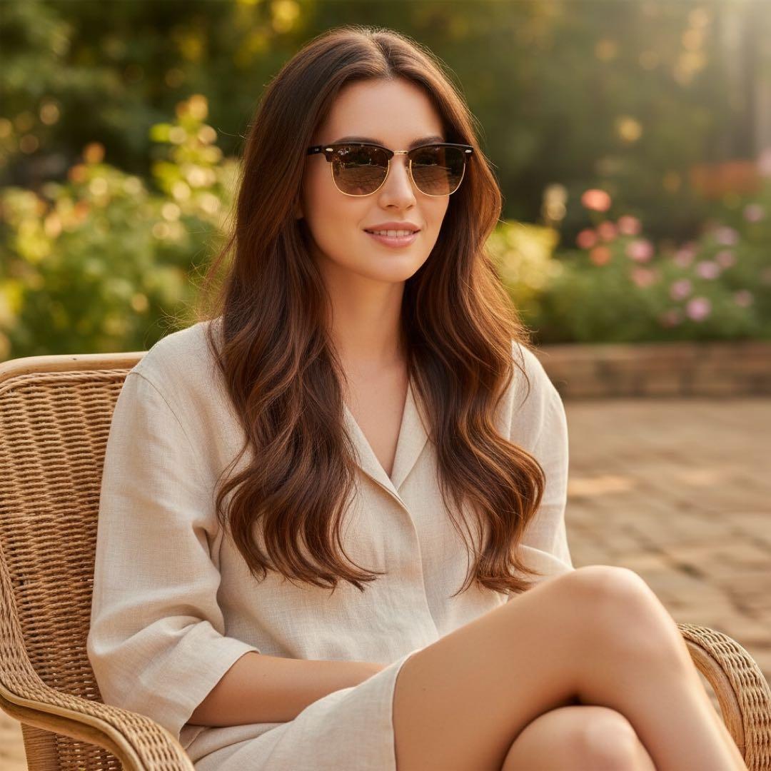 Ray-Ban RB3716 クラブマスター メタル サングラス レイバン