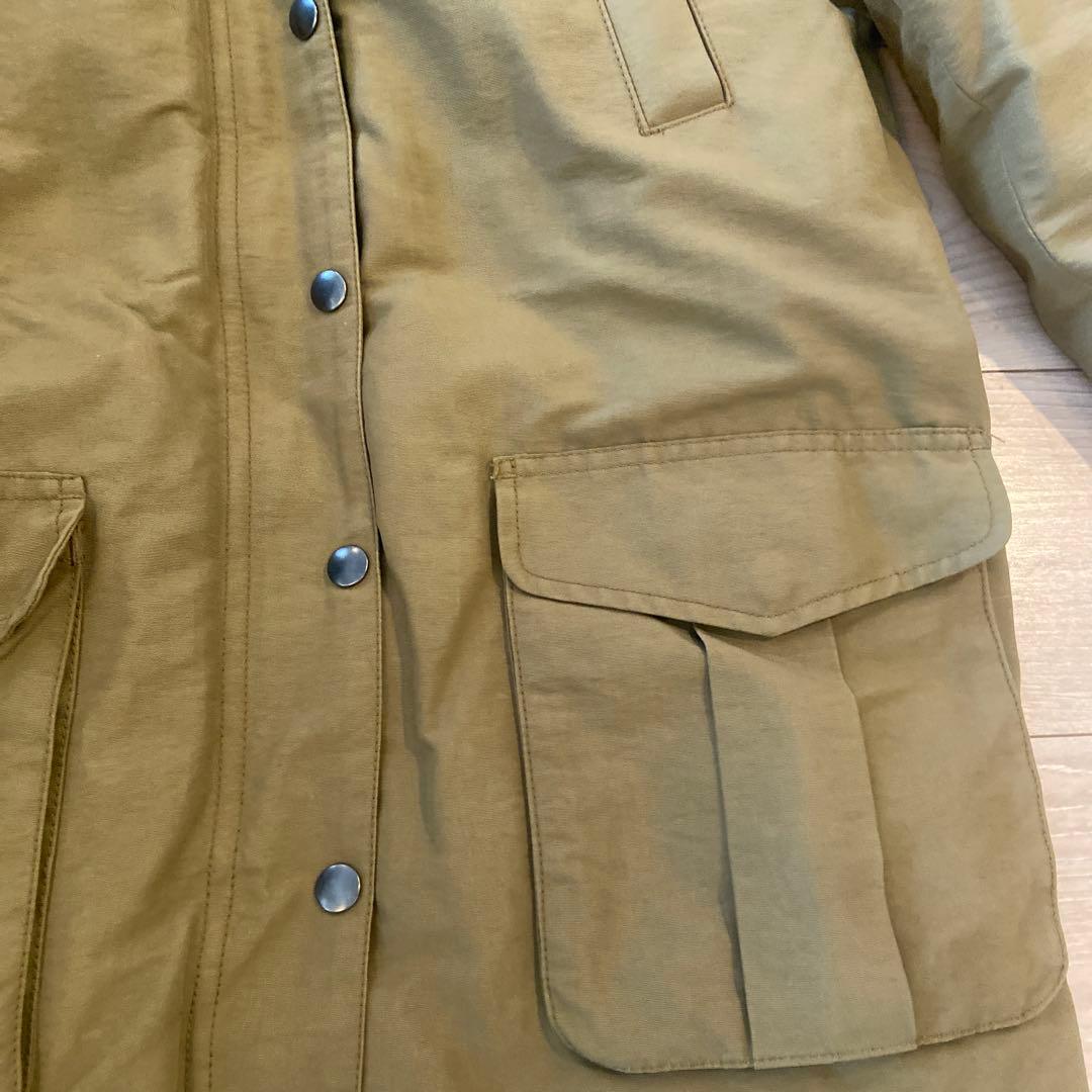 カーキ ファー付きフード モッズコート