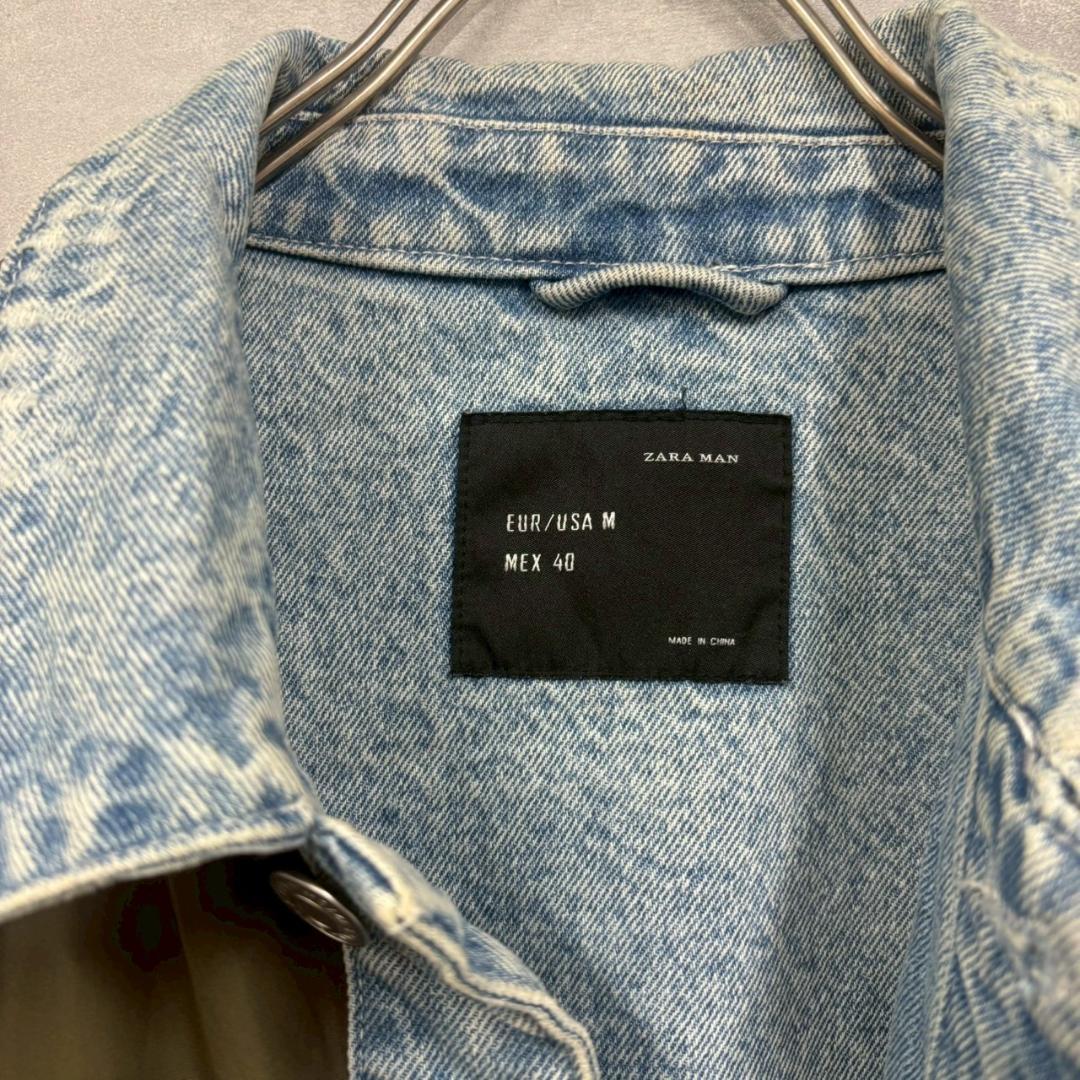 ZARA MAN MA-1型 デニム ドッキングブルゾン ザラ N2494