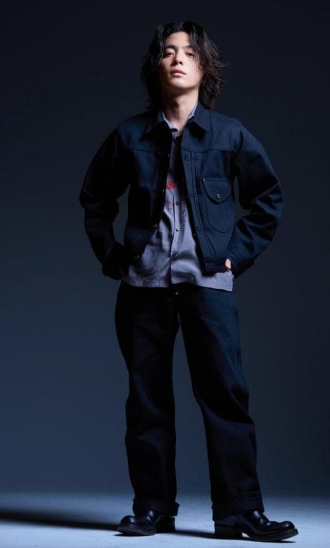 Schott × Lee COWBOY BLACK DENIM　pants 32