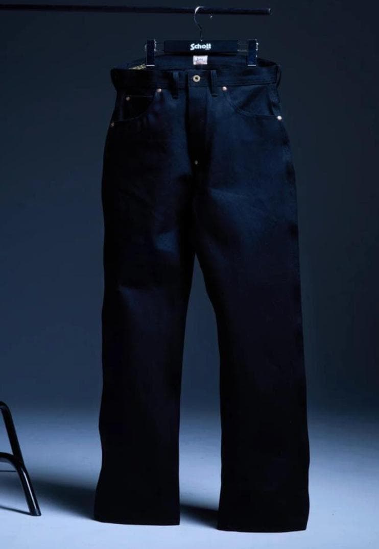 Schott × Lee COWBOY BLACK DENIM　pants 32