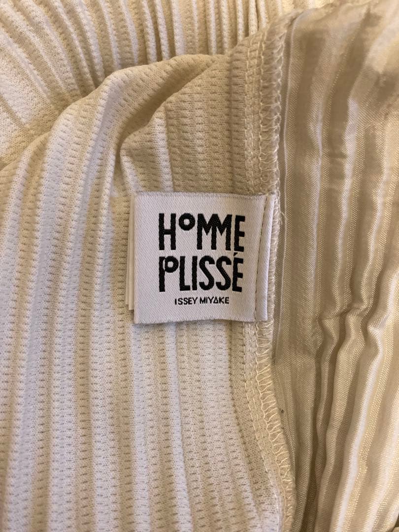 HOMME PLISSÉ ISSEY MIYAKE ジョガーパンツ 白