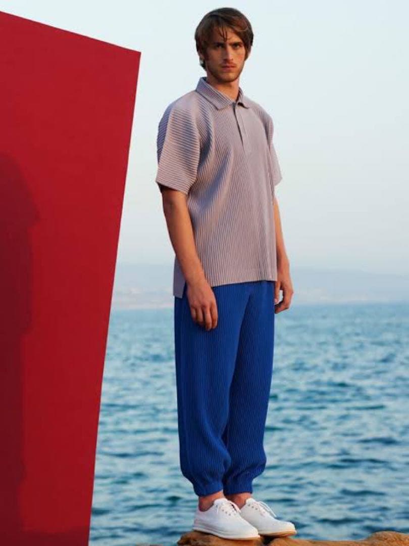 HOMME PLISSÉ ISSEY MIYAKE ジョガーパンツ 白