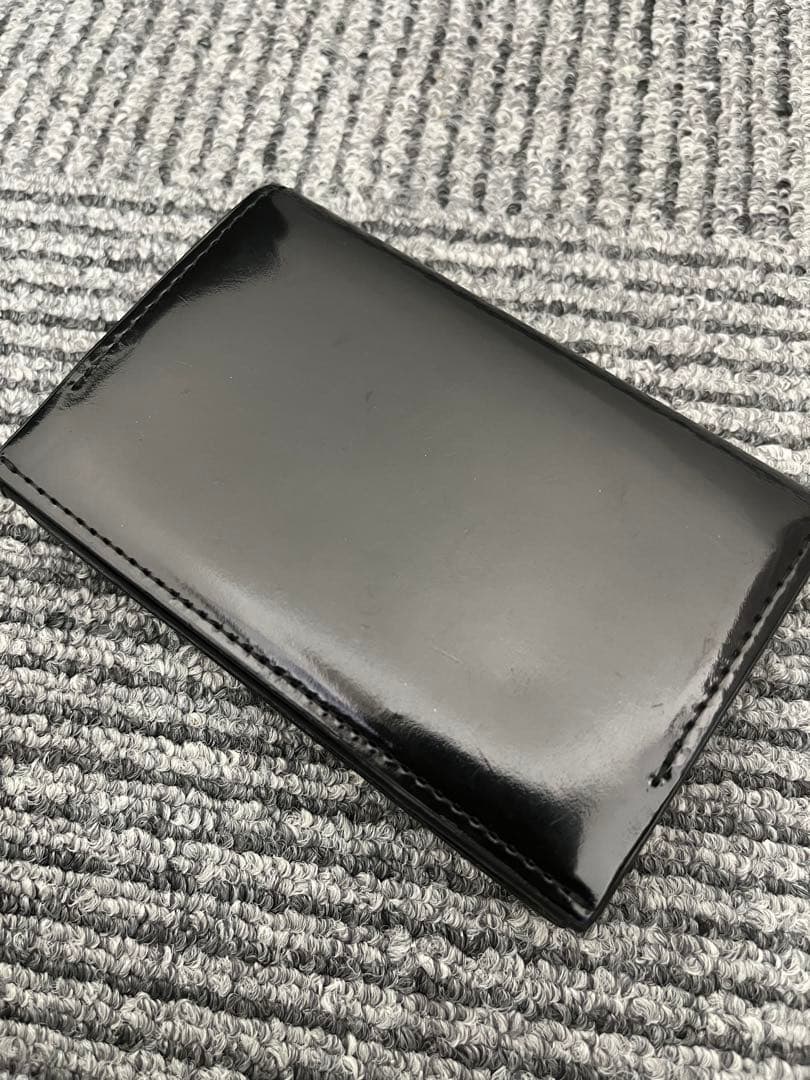 【美品】ヴィヴィアンウエストウッド 名刺入れ 黒×紺 アドヴァン オーブ レザー