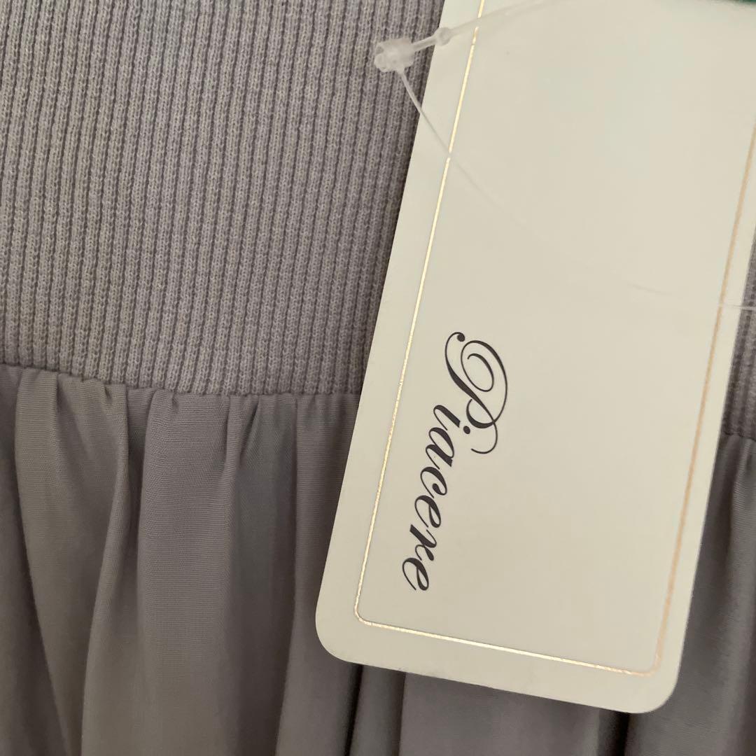 イシカワラボ購入品　 Piacere グレー フレアロングスカート F