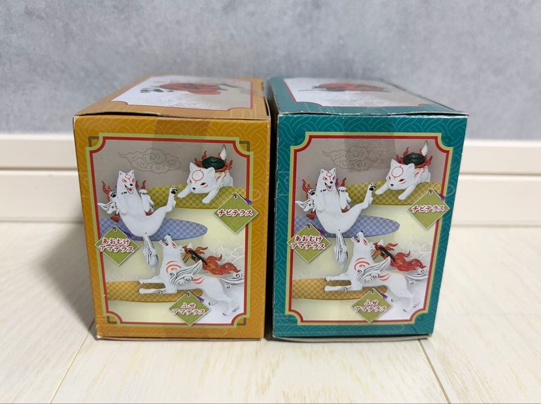 大神&大神伝 ぬーどるストッパーフィギュア アマテラス チビテラス 2点セット