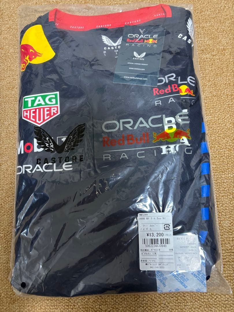 カストーレ社製2024Red Bull Racing チームTシャツ ネイビー