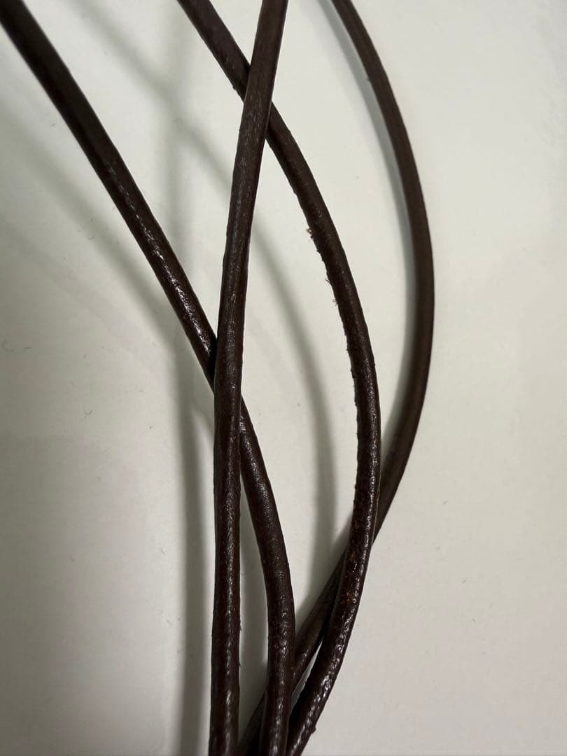 strong void leather necklace シルバー
