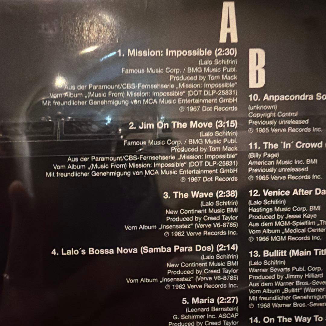洋楽 LALO SCHIFRIN MISSION: IMPOSSIBLE...AND