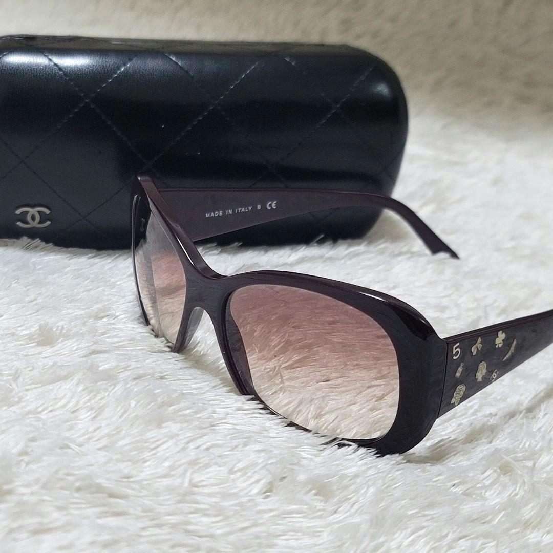 美品✨CHANEL シャネル サングラス ココマーク アイコン クロス ケース付