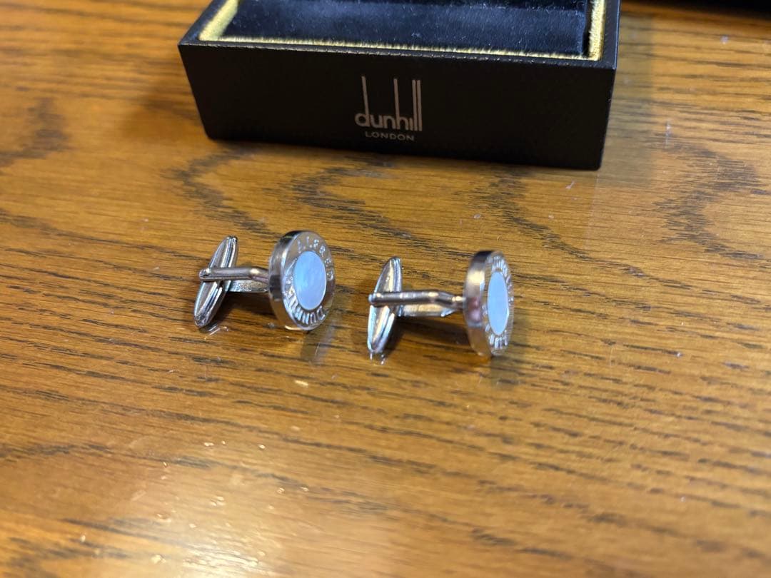dunhill シルバー シェル　カフリンクス