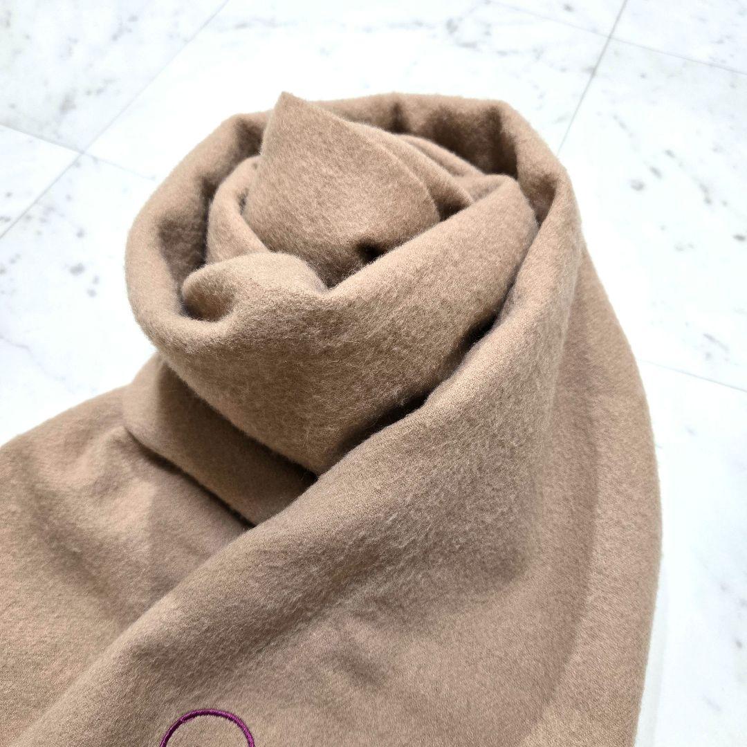 Max Mara★ MAX&CO. 大判ストール マフラー ロゴエンブロイダリー