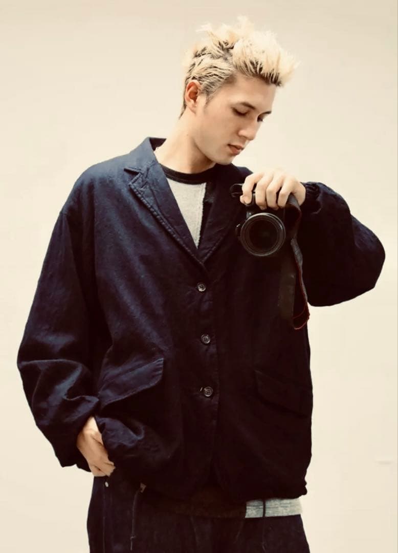COMME des GARCONS HOMME ウールサージ製品縮絨JKT