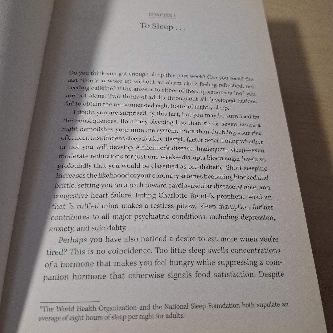 Matthew Walker Why We Sleep 英語版