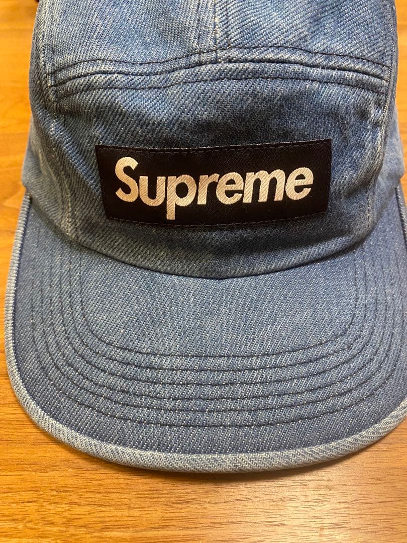 【美品】Supreme Denim Camp Cap
