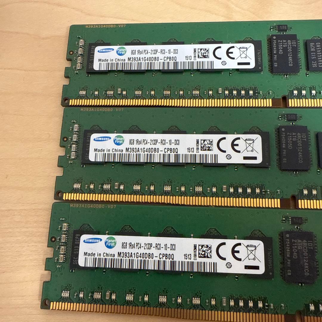 山*根様 SAMSUNG DDR4 2133P メモリー 24GB(8GB×3枚
