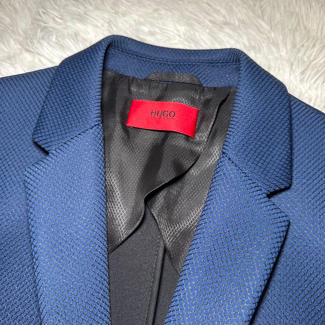 ☆【希少】HUGO BOSS ジャケット 46 ネイビー 高級感☆