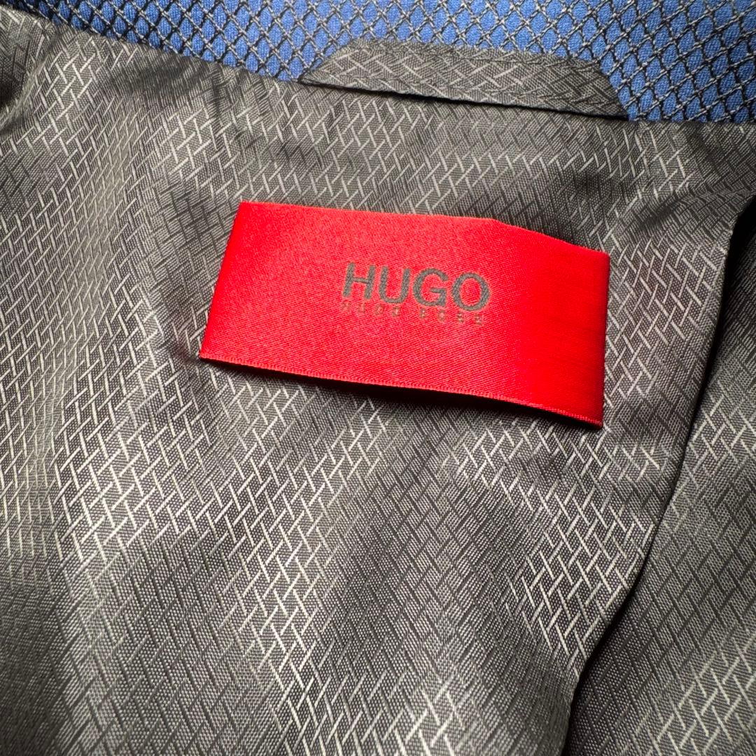 ☆【希少】HUGO BOSS ジャケット 46 ネイビー 高級感☆