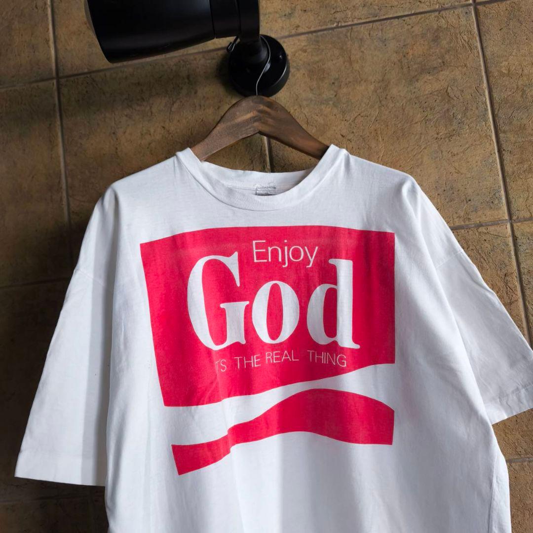 90s イングランド製 Enjoy God　キリスト　Jesus 　コカコーラ