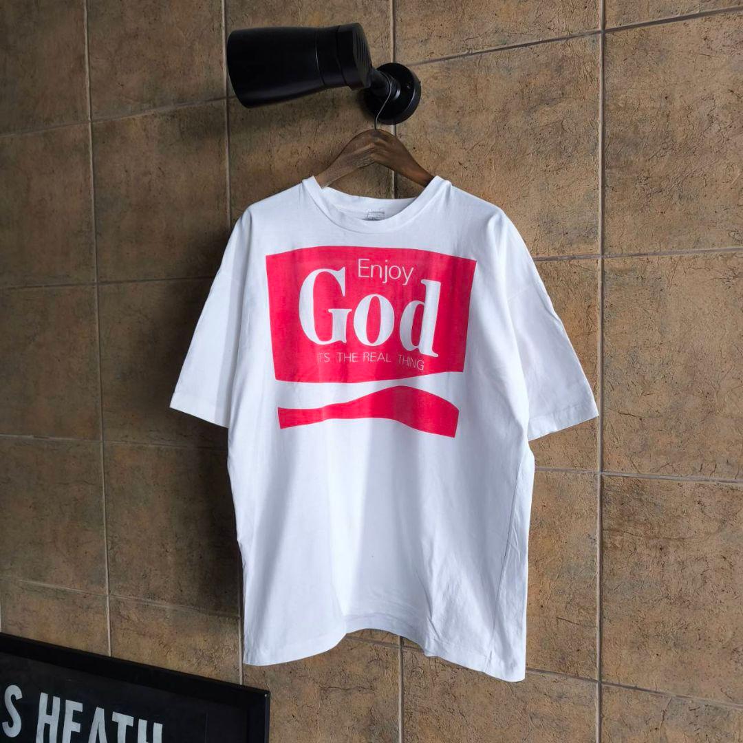 90s イングランド製 Enjoy God　キリスト　Jesus 　コカコーラ