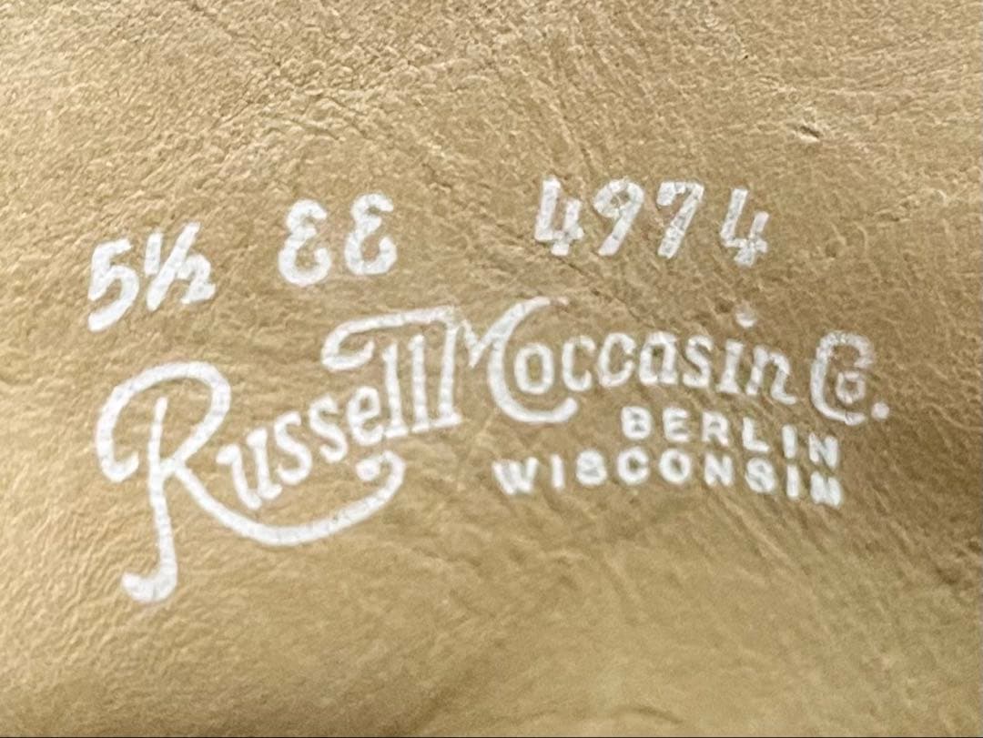 RUSSELL MOCCASINラッセルモカシンvibramスエード5.5古着