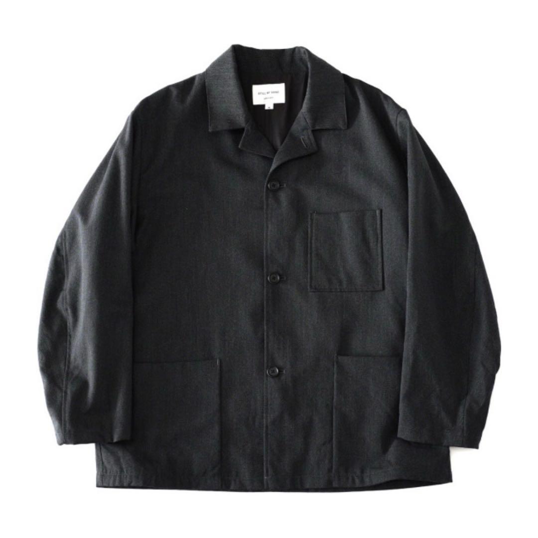 25AW STILL BY HAND ウール カバーオール ジャケット 黒