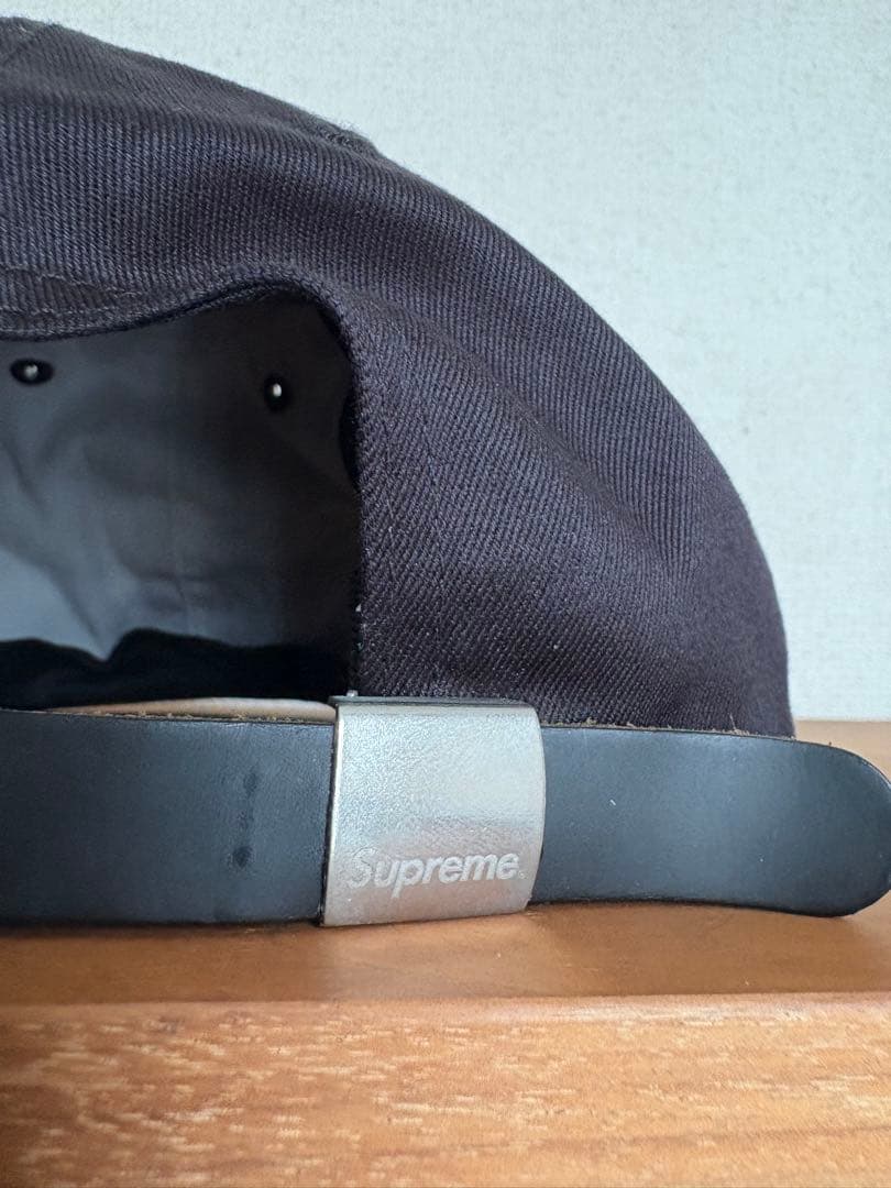 supreme 黒 キャップ