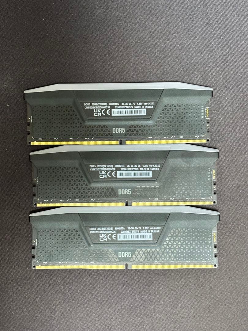 Vengeance DDR5 メモリー 16GB×3 48GB 動作未確認