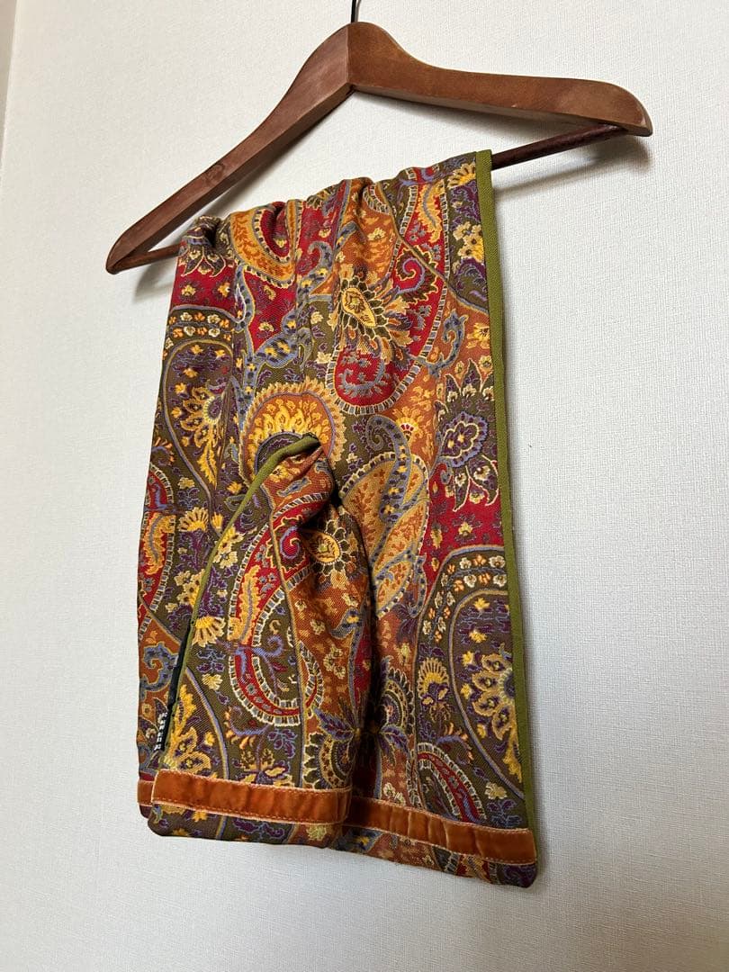 ETROウールシルク混ストール