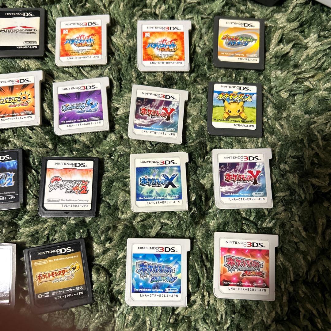 3ds、dsソフトカセットセット　28点セットポケモン全種類など　限定値下げ中！