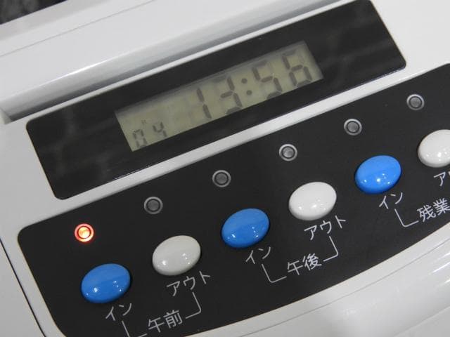 ★清掃済　TOKAIZ タイムレコーダーTR-001s 6欄印字　カード20枚付