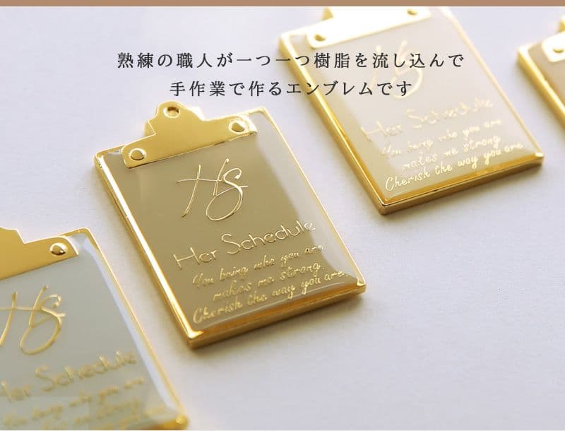 ハースケジュール　二つ折り財布 ゴールド系　超美品インペリアルスイート