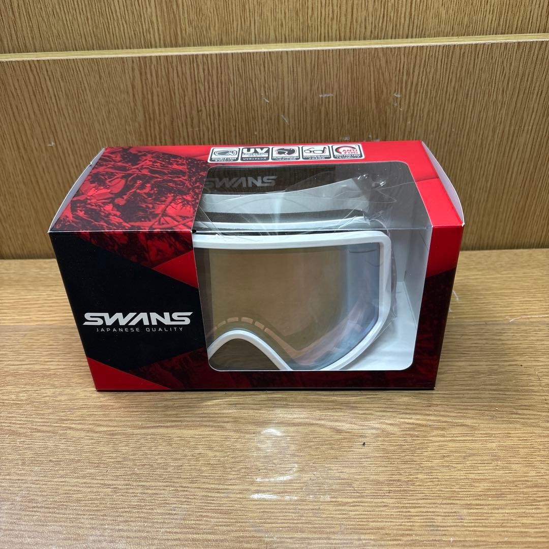 新品 SWANS 180-MDH-P1 2025 スキーゴーグル ホワイト