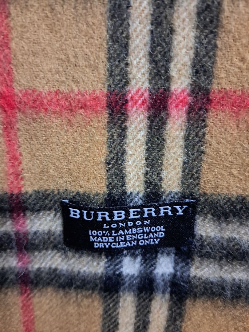 BURBERRY バーバリー ノバチェック柄 ラムウール マフラー