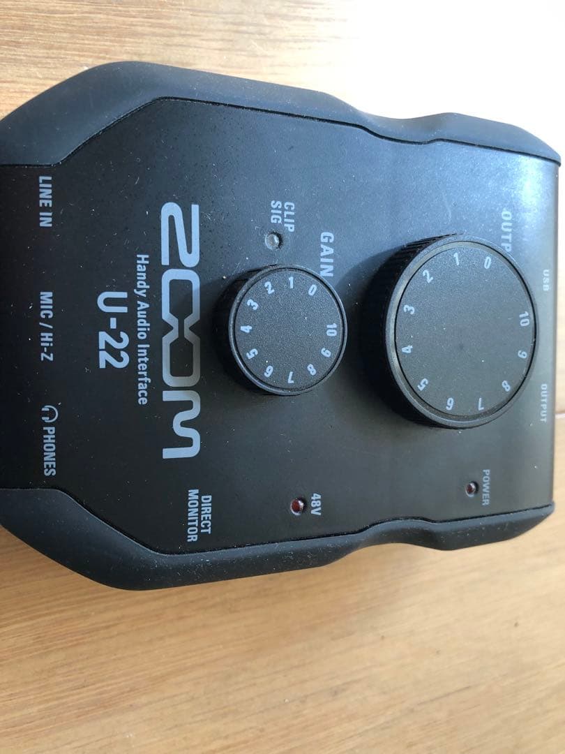 オーディオインターフェイス　Zoom U-22中古
