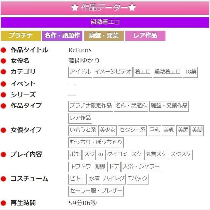 【新品・未開封】【DVD】Returns / 藤間ゆかり【匿名配送】