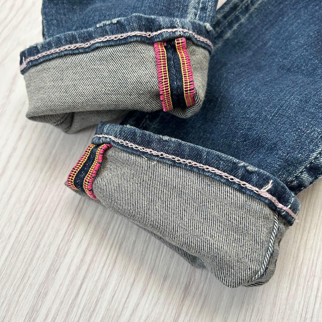 ロデオクラウンズ　バックリボン　デニムパンツ　スリムストレート　27(M)