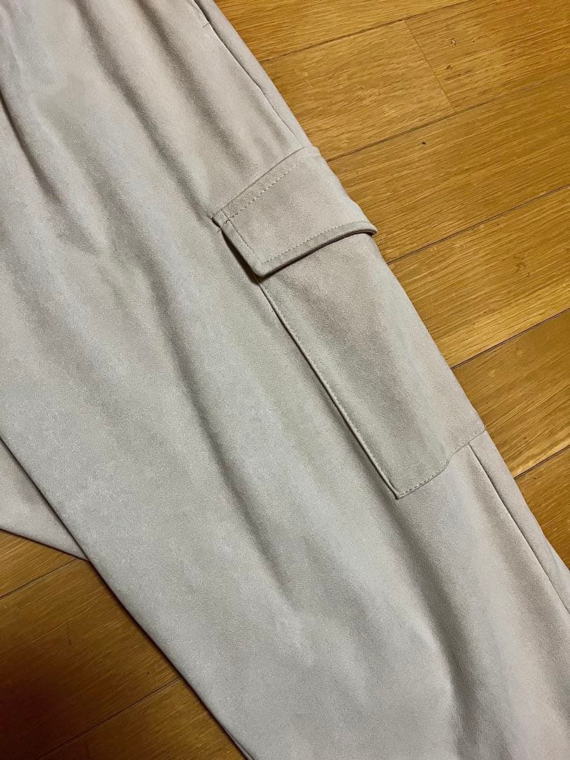 HERNO エコスエード カーゴパンツ アイボリー
